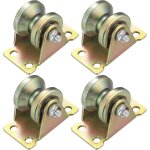 Poulie de levage 4 pcs, roulette � rainure en v, poulie de levage, poulie � gorge de roue, c�ble pour ...