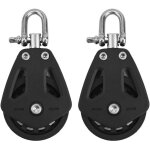 Poulie pivotante en nylon - corde de 10 mm - charge maximale : 460 kg - poulie simple - pour pilates, ... Poulie pivotante en nylon - corde de 10 mm - charge maximale : 460 kg - poulie simple - pour pilates, ...