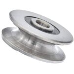 Poulie de roulement  billes en acier inoxydable avec rainure en u profonde de 8 mm, 250 kg, poulie en ...