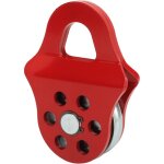 Poulie de treuil robuste, bloc de d�marrage de treuil haute stabilit�, capacit� de 4t, rouge pour v�hicules ...