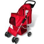 Poussette pour chiens rouge vidaxl