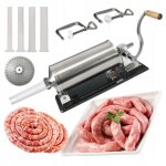 Poussoir  saucisses 4 l, poussoir  saucisses, machine  saucisses, levier 4 kg