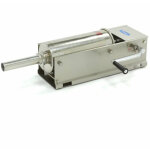 Poussoir � saucisses 5 litres professionnel, horizontal, 2 vitesses, 4 canules �16 - 38 mm