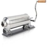 Rosvola ? poussoir � saucisses manuel en acier inoxydable 3l ? comprend 8 tubes pour diff�rentes tailles ...