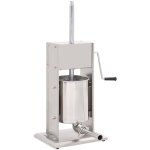 Poussoir  saucisse manuel argent 10 l acier inoxydable vidaxl