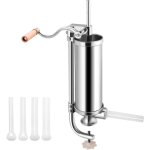 Poussoir  saucisse verticale manuel en acier inoxydable, machine  saucisse professionnelle avec 4 tubes ...