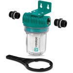 Pr�filtre 12cm pour pompes � eau et installations hydrophores ? 4000l / h max. ? 10bar ? filtre secondaire ...