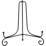 Pr�sentoir de fer, chevalet plaque funeraire, 1 pi�ces support de plaque noire pour affichage, support ...