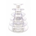 Pr�sentoir � macarons � 6 niveaux pour f�te d'anniversaire de mariage, pr�sentoir � g�teaux en plastique ...