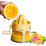 Presse - agrumes manuel � manivelle rotative - rendement maximal en jus pour citrons, oranges, limes ...