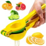 Presse agrume mtallique 2 - en - 1 citron et lime - presse - agrumes manuel pour citron orange, citron ...