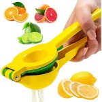 Presse agrume mtallique 2 - en - 1 citron et lime - presse - agrumes manuel pour citron orange, citron ...