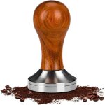 Presse - caf� 51 mm en acier inoxydable 304, presse - expresso avec poign�e en bois de noyer, pour porte ...