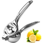 Presse - citron manuel en acier inoxydable, bol extra large de 6, 9 cm (2, 7 pouces), robuste et de haute ...