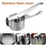 Presse - fruits manuel multifonctionnel acier inoxydable 410 - outil manuel d'extracteur de jus - facile ...