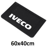 Presse garde - boue iveco 3d 40x60cm, �criture blanche en relief