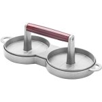 Presse � hamburger double en alliage de forme ronde pour hamburger, viande, galettes de viande, outil ...