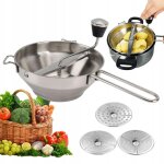 Presse - pommes de terre en acier, manuel, puissant, extracteur de jus de l�gumes, solide