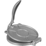 Presse tortillas aluminium 16, 5 cm, antirouille, farine ma�s, fabrication quesadillas maison