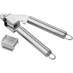 Presseail, hachoir en acier inoxydable de haute qualit, conu pour craser, peler et hacher ail, gingembre, ...