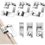 Presserfoot lot de 6 pieds presseurs en acier inoxydable pour machine � coudre brother singer, w6, elina, ...