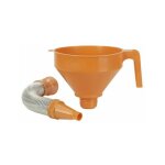 Entonnoir a' essence flexible re'glable pressol en polye'thyle'ne et me'tal avec filtre amovible