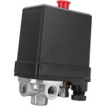 Pressostat compresseur air 380v 3 phase, vanne g1 / 4  4 trous verticale, accessoires pour compresseur ...