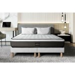 Prestige literie - ensemble matelas sommier suite 180 x 200 cm - couleur : blanc Prestige literie - ensemble matelas sommier suite 180 x 200 cm - couleur : blanc