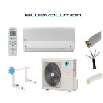 Daikin - pret a poser climatisation 3500w reversible ftxb rxb35c + kit de pose 10 metres + support mural ...