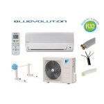 Daikin - pret a poser climatisation 6000w r32 bluevolution reversible ftxf60a + kit de pose 12 metres ...