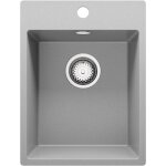 Primagran - evier cuisine en granit 38x50cm, lavabo 1 bac + kit de vidage, vier  encastrer au meuble ...