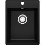 Primagran - evier cuisine en granit 38x50cm, lavabo 1 bac + kit de vidage, vier  encastrer au meuble ...