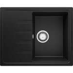 Primagran - evier cuisine en granit 62x50cm, lavabo 1 bac + kit de vidage, Évier à encastrer au meuble ... Primagran - evier cuisine en granit 62x50cm, lavabo 1 bac + kit de vidage, Évier à encastrer au meuble ...