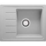 Primagran - evier cuisine en granit 55x44cm, lavabo 1 bac + kit de vidage, �vier � encastrer au meuble ...