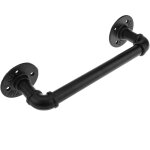 Primematik - barre de support de 300 mm. porte - serviettes tube industriel et vintage