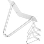 Primematik - pieds de table pour meubles et bureau en chrom� 2 tiges 15 cm 4 - pack