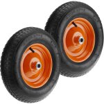 Primematik - roue de brouette pneumatique 2 - pack 95 kg 16x4' 406x102 mm pour charettes chariots et ...