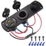 Prise allume - cigare 12 v pour voiture - double panneau de sortie usb qc3. 0 - chargeur �tanche 3 en ...