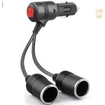 Prise allume cigare 12v, 1  2 rallonge allume cigare avec d'interrupteur, cble d'extension avec fusible ...