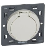 Prise d'aspiration centralis�e c�liane contact �lectrique livr�e avec enjoliveur blanc legrand 067432 ...