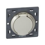 Prise d'aspiration centralis�e c�liane contact �lectrique livr�e avec enjoliveur titane celiane legrand ...