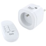 Prise connectée + télécommande - 3000w - 3 canaux - blanc et noir - dio Prise connectée + télécommande - 3000w - 3 canaux - blanc et noir - dio