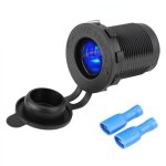Prise de courant allume - cigare 12v avec led bleue pour voiture moto bateau Prise de courant allume - cigare 12v avec led bleue pour voiture moto bateau