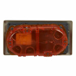 Prise de courant + chargeur 2 usb avec plaque cliane + boite  encastrer - titane legrand 200138