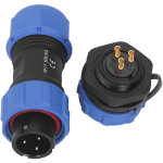 Prise �lectrique aviation 3 broches �tanche ip68, adaptateur secteur