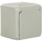 Prise ip44 2p + t gris fori