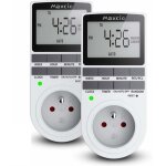 Prise programmable digitale, minuterie num�rique journalier / hebdomadaire, programmateur de prise de ...