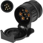 Prise de remorque 13 broches vers 7 broches, 12v adapteur prise remorque attelage, adaptateur prise remorqu, ...