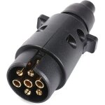 Prise remorque 7 broches m�le etanche, male connecteur prise de remorque pour van caravane porte - v�lo, ...