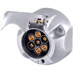 Prise de remorque m�tallique � 7 broches avec mat�riel de montage, connecteur de remorque 13p12v pour ...